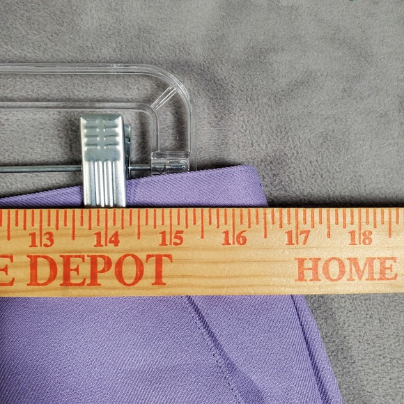 VTG Leslie Fay Haberdashery Pants Trouser Womens 16 Purple Pleated High Rise 90s - Picture 4 of 8